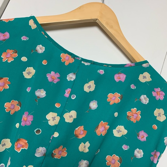 Green Floral Dress - Picture 10 of 14